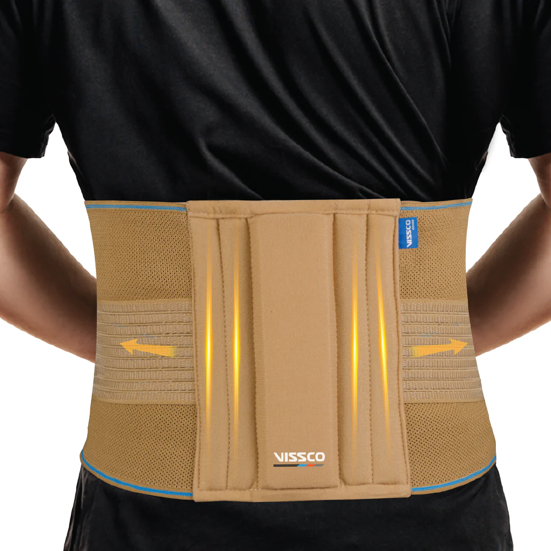 Sacro Lumbar Belt (Mild Support) | Corrects Posture & Relieves Back Pain (Beige)